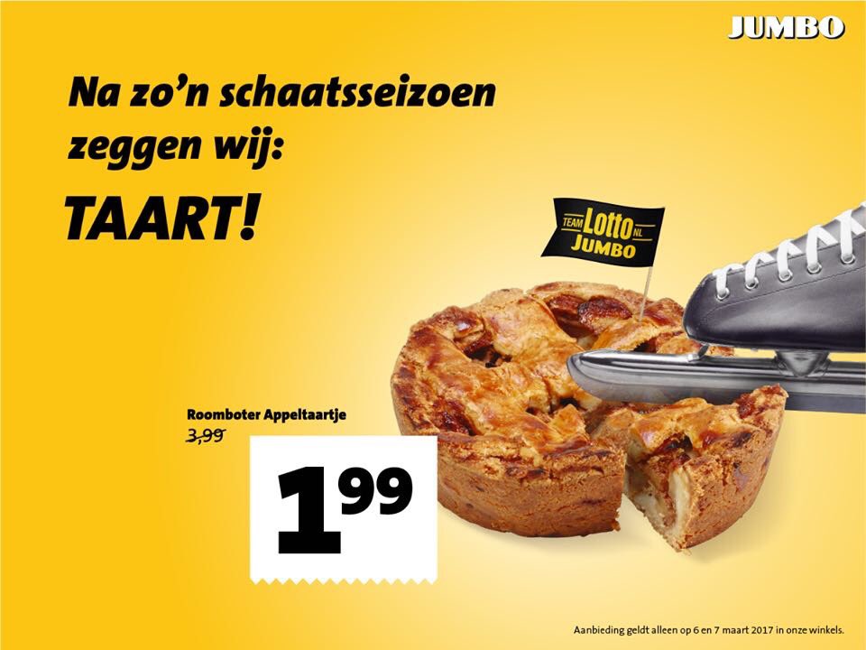 Een klein stukje appeltaart gaat er na dit weekend wel in 😄 <a href="/JumboSupermarkt/">Jumbo Supermarkten</a>