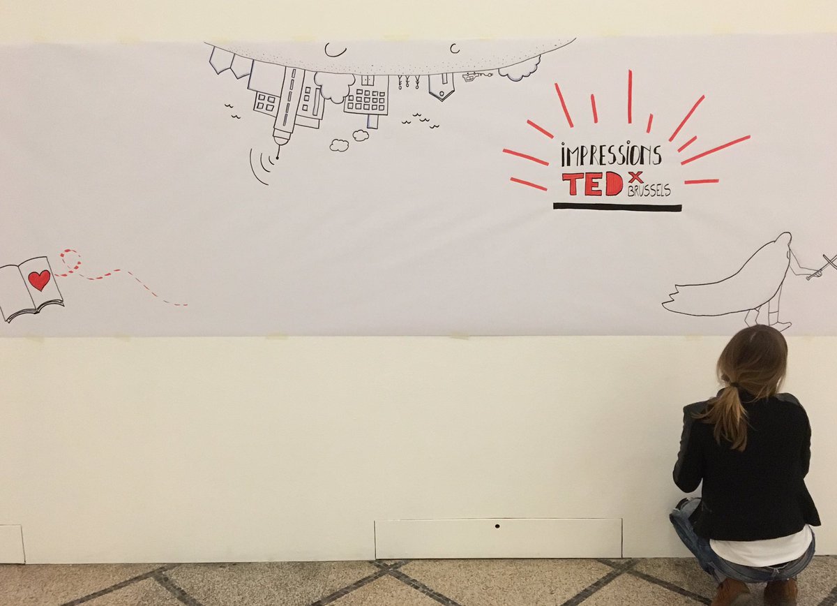 SketchnoteBe's tweet photo. Ready for #tedxbrussels with @VisualityBe 👌 https://t.co/CKA2HxkGGT