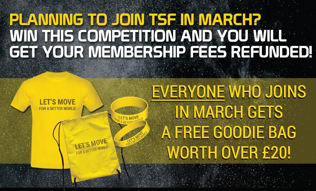 tsfgym's tweet image. Everyone who joins TSF in March gets a free goody bag worth over £20