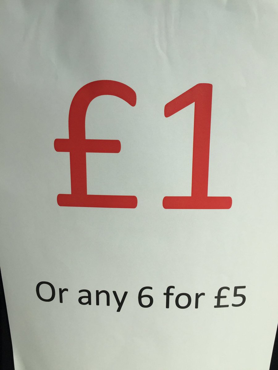 £1 each or 6 for a £5er! Com and see us <a href="/TheForumNorwich/">The Forum Norwich</a> on this fine sunny Monday ☀️ #enterprise #citycollegenorwich #sell