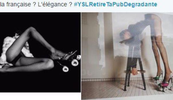LEXPRESS's tweet photo. Une publicité Yves Saint Laurent jugée "dégradante" pour les femmes https://t.co/stpYyq5Ym2 https://t.co/tsoHCWpI1d