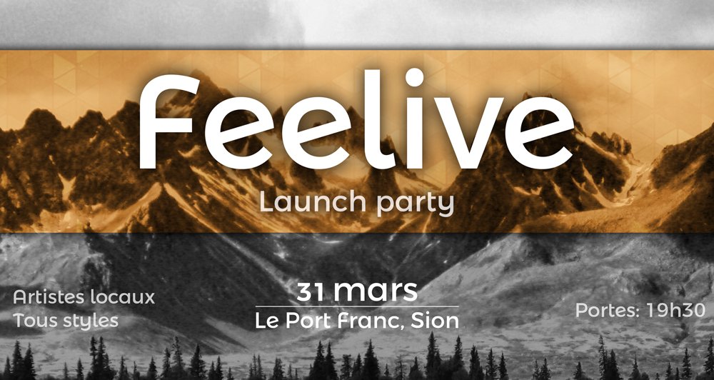 feelive_ch's tweet photo. Venez découvire notre start-up et d'incroyables artistes de la région, lors de notre soirée de lancement le 31 mars au @LePortFranc !! https://t.co/7lk5P7uIfB