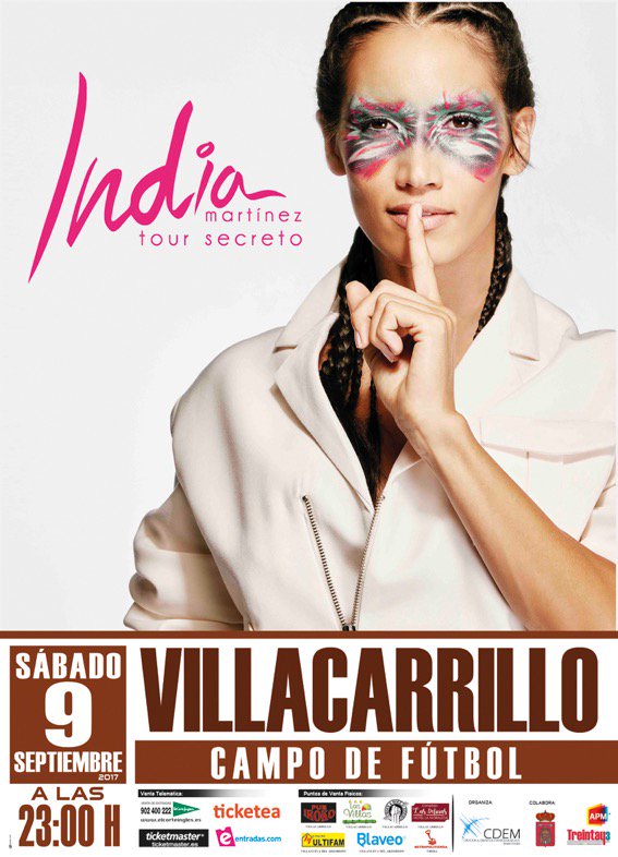 IndiaMartinez's tweet photo. Buenos días!! tenía muchas ganas de anunciar este concierto!! El 9 de Septiembre en Villacarrillo, Jaén. Las entradas en breve. https://t.co/TZqQl3z3EH