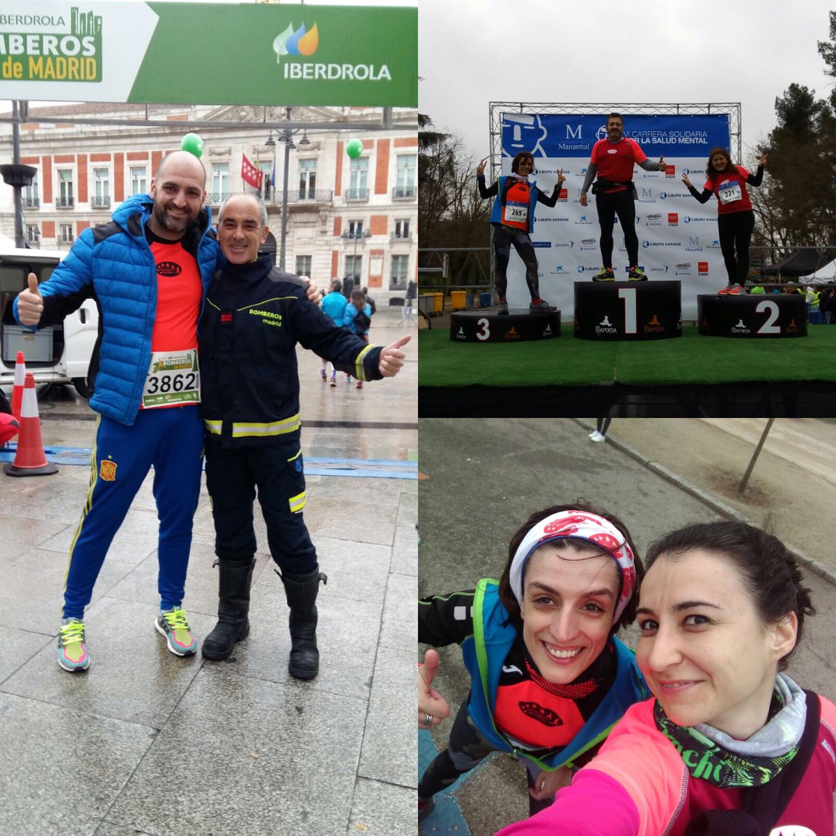 Participación de nuestros compañeros en la #CarreraBomberosMadrid, #carrerasaludmental y #10kpinto ayer en madrid #running #runteam