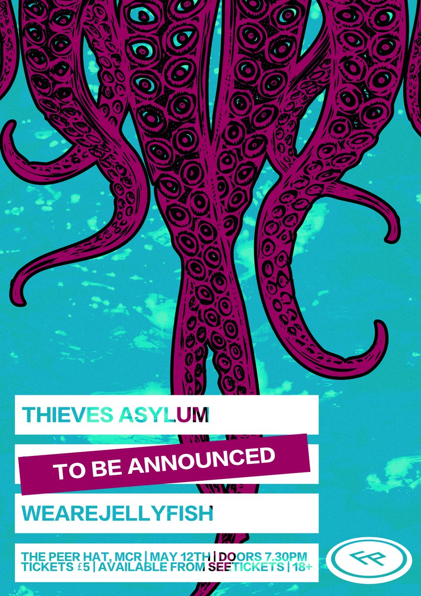 💥ANOTHER NEW SHOW💥

<a href="/ThievesAsylum/">Thieves Asylum</a>  will be tearing up <a href="/The_Peer_Hat/">The Peer Hat</a> May 12th with <a href="/wearejellyfish/">wearejellyfish</a> - more TBA!

Tix: bit.ly/THIEVESMCR