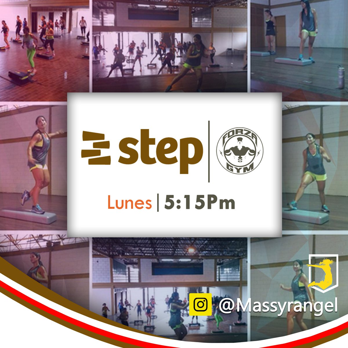Tonifíca tu cuerpo todos los lunes a las 5:15pm con nuestra súper clase de #Step de la mano de la coach @massyrangel ¡Imperdible!