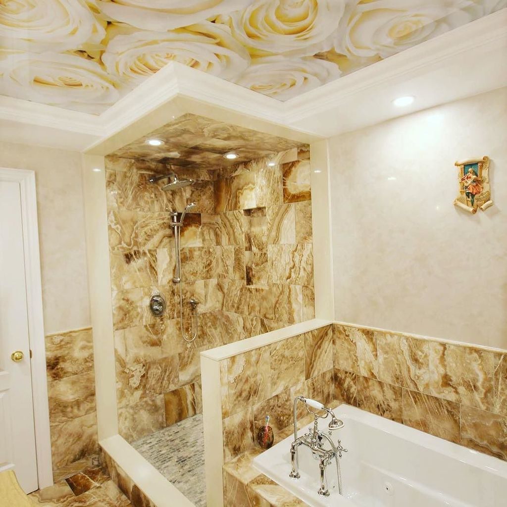 Laqfoil's tweet image. Start your day with flowers #printedceiling #bathroom #Laqfoil ift.tt/2mwmADH