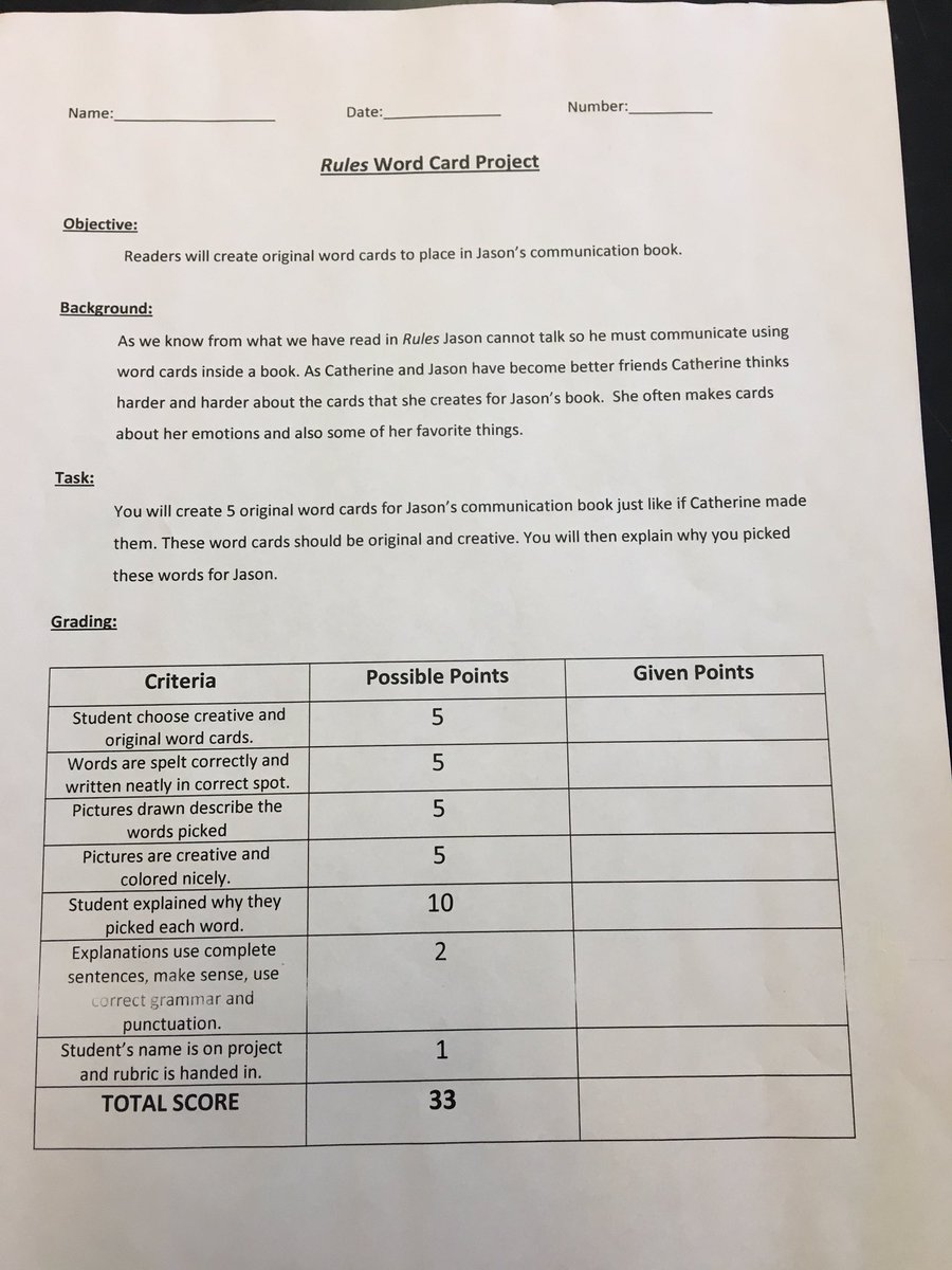 BlackhamRoom119's tweet photo. We're taking on the role of Catherine from Rules today. We must make 5 word cards for Jason and explain why they picked them. Due Thursday! https://t.co/nTBSN69kSL
