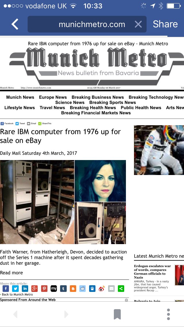 ReforgeRetreat's tweet photo. @thismorning https://t.co/gZ6hMd1cZw story for you? #rarecomputer #ibm #news please #rt https://t.co/CR0JZjSr06