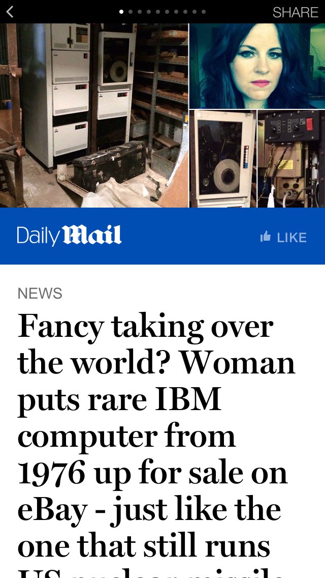 ReforgeRetreat's tweet photo. @thismorning https://t.co/gZ6hMd1cZw story for you? #rarecomputer #ibm #news please #rt https://t.co/CR0JZjSr06