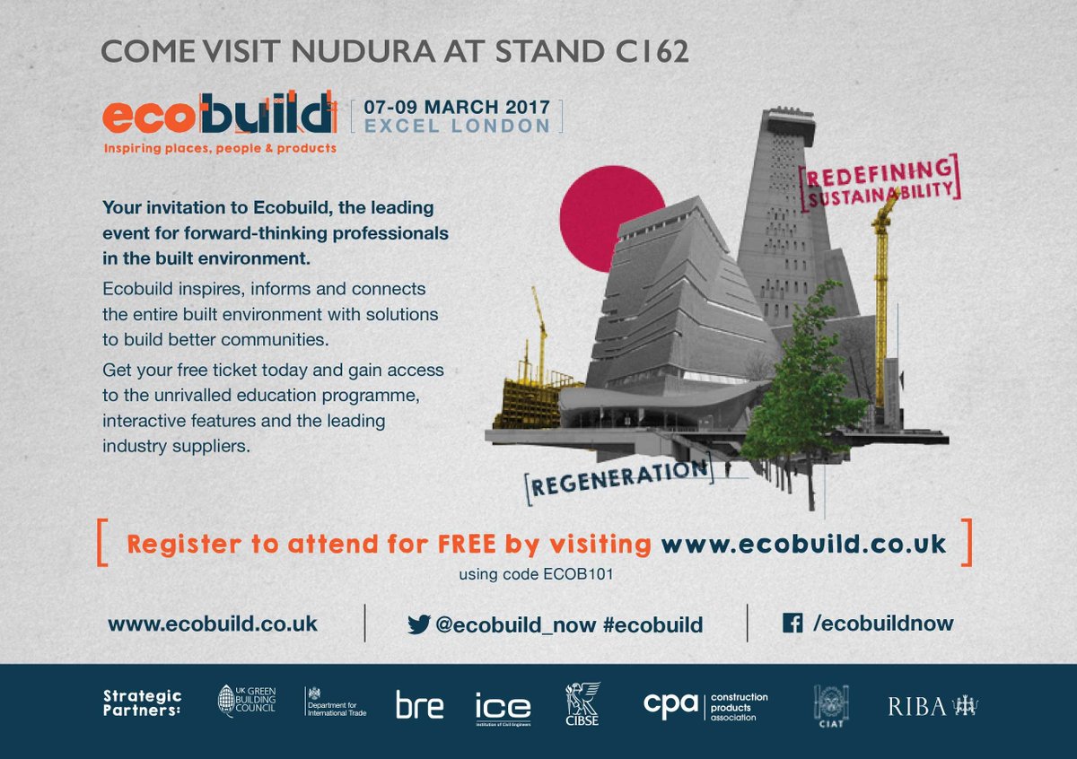 icfsupplies's tweet image. @NUDURAICF #supporting #ecobuild2017 and every other year. The future is here #buildfastbuildstrong #sizematters