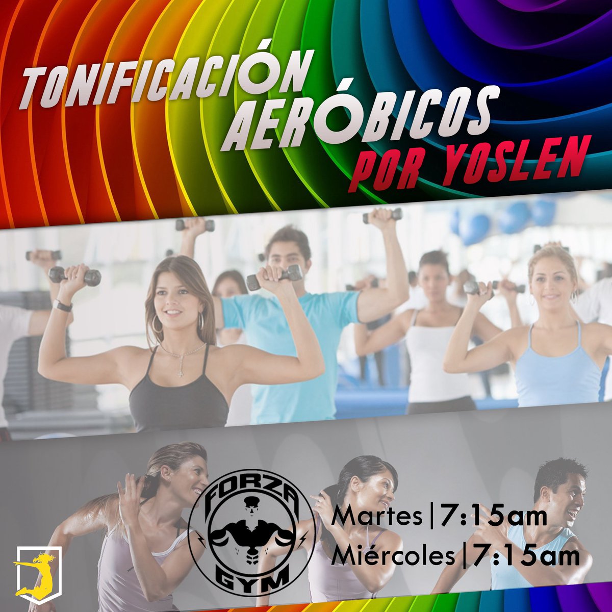 Actívate con la clases de tonifiación todos los martes desde muy temprano a las 7:15am con la profe Yoslen