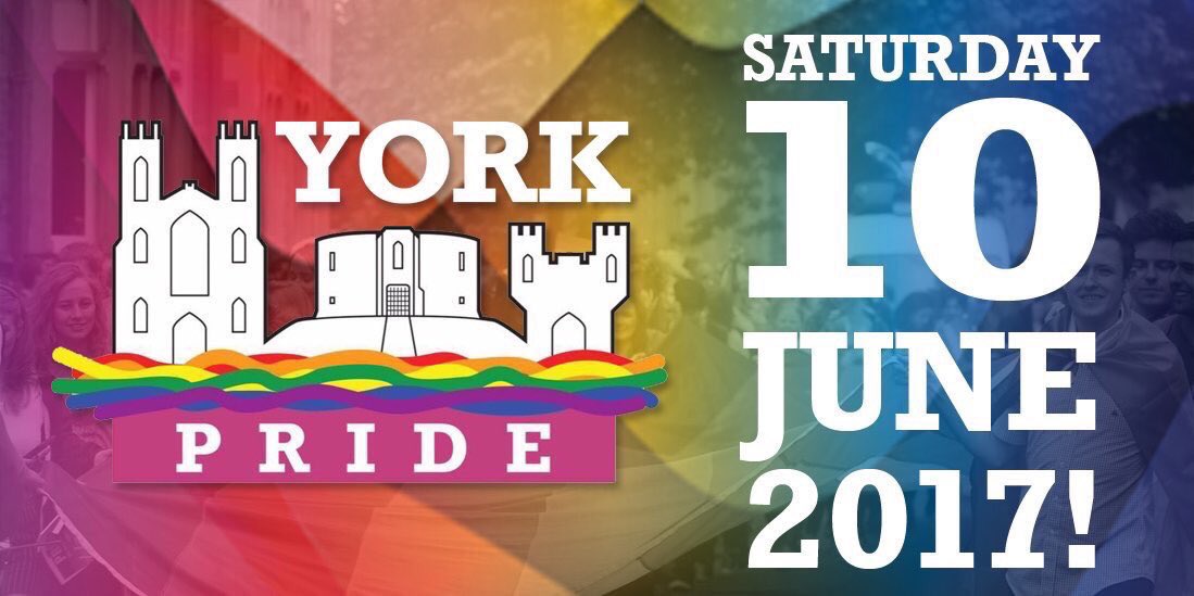 GayYorkshire's tweet photo. 🏳️‍🌈Pride Dates 2017: @YorkPride is on Saturday 10th June! #SaveTheDate #GayYorkshire #YorkPride #LGBT https://t.co/7EBTkvS7pR