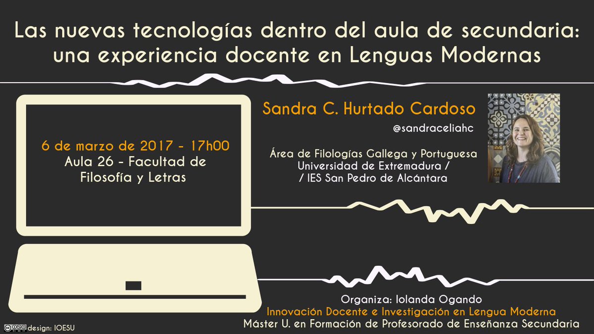 iberisTICs's tweet photo. estamos con el seminario "las nuevas tecnologías dentro del aula de secundaria" de @sandraceliahc #mufpes https://t.co/7Ib9Rju1oG