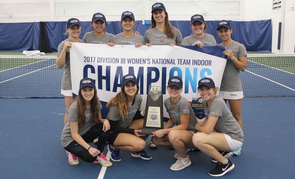 EmoryUniversity's tweet photo. #Emory tennis is on a roll! Emory women's tennis captures ITA National Indoor Championship! #goeagles https://t.co/x9HSkaUViJ https://t.co/c4wewvDBK4