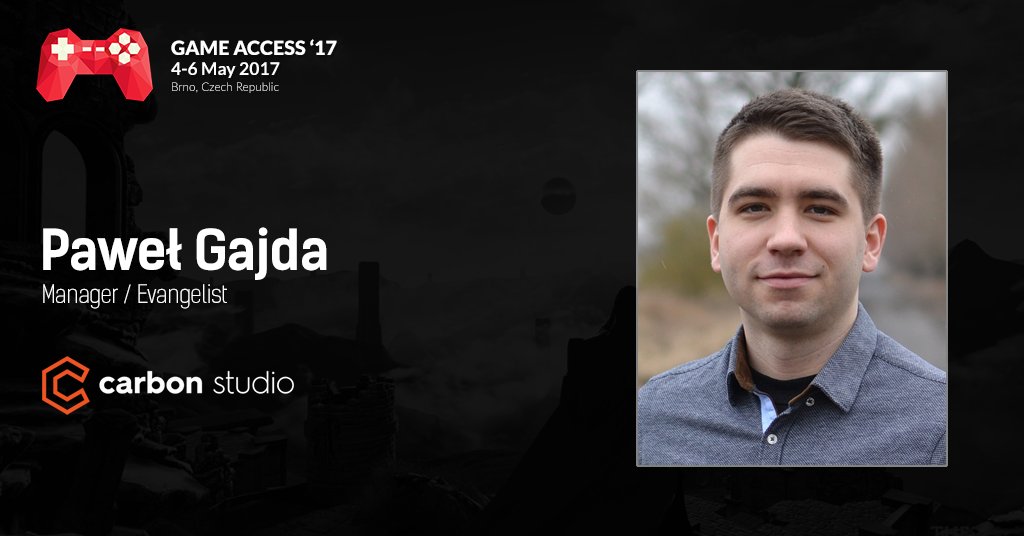 GameAccessConf's tweet photo. Paweł Gajda from @Carbon_VR will share his experience and tell us a few tricks how to develop for VR #GameAccess17 https://t.co/lzUteEG3xl https://t.co/wRMlB7lpYg