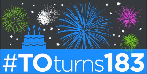 Let's party like it's 1834! Our city turns 183 years old today. Wish Toronto a Happy Birthday using #TOturns183