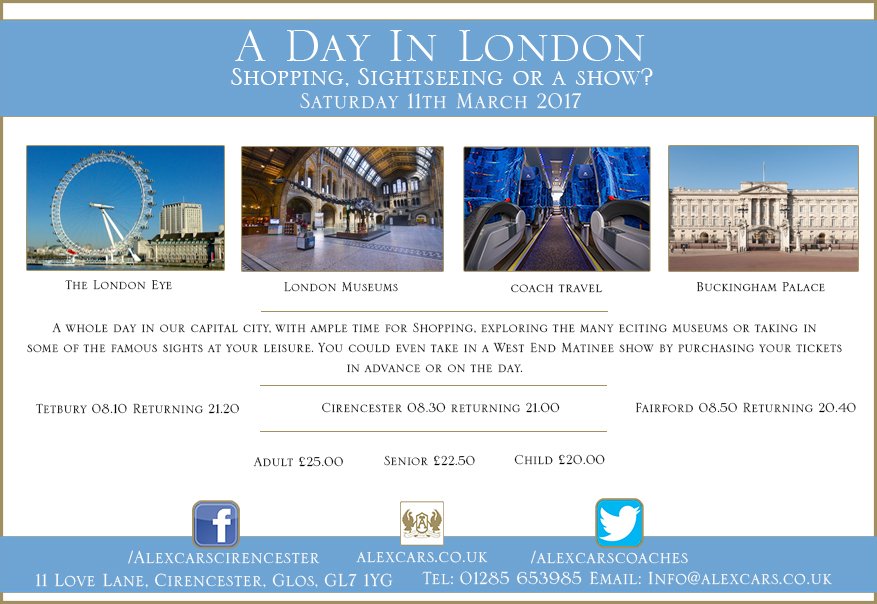 This Saturday join us to a trip to our capital city of London. Giving you time to explore or do a little shopping. #mondaymotivation