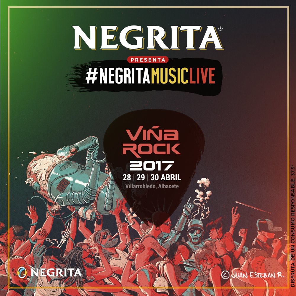 RonNegrita's tweet photo. 52 días y nos vamos a... ¡¡@VinaRockOficial!! ¡Sorteamos 2 entradas dobles! Síguenos y haz RT ;) Los ganadores se anunciarán el 08/03. https://t.co/ILqjAroHev