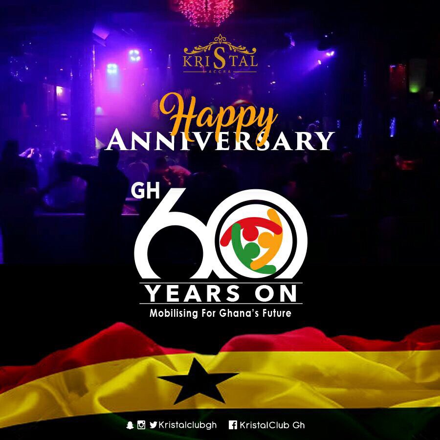 KristalClubGh's tweet photo. Happy Anniversary to all and sundry.
#Ghana60YearsOn https://t.co/cwfzrUACHq