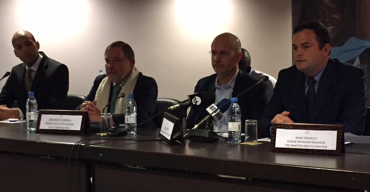 Our <a href="/mwensley1/">Mark Wensley</a>  at Dakar news conf with partners <a href="/AgDevCo/">AgDevCo</a> <a href="/iccotweet/">ICCO Part of Cordaid</a> &amp; <a href="/RootCapital/">Root Capital</a> to benefit #smallholder farmers bit.ly/2msj9gT