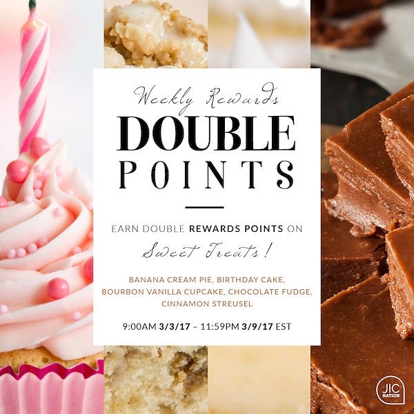 Scs_by_amanda's tweet photo. #doublepoints #jic #jicrocks #sweettreats
https://t.co/0ZbVaWAS12 https://t.co/rHxExRmyMu