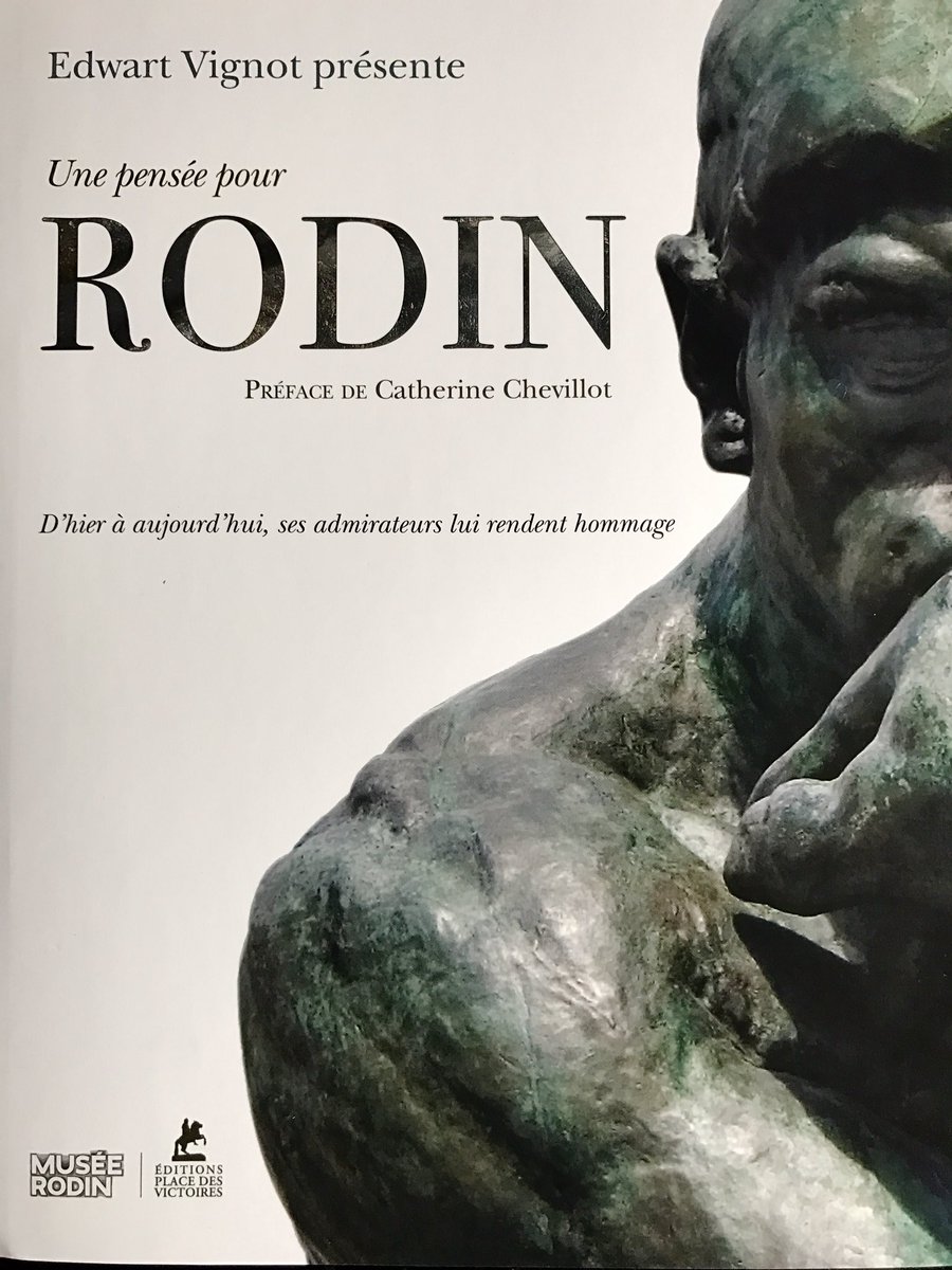 nikosaliagas's tweet photo. #unepenseepourRodin heureux de participer à ce fabuleux ouvrage @edwarthugues #editionsplacedesvictoires https://t.co/YacE8C2MW1