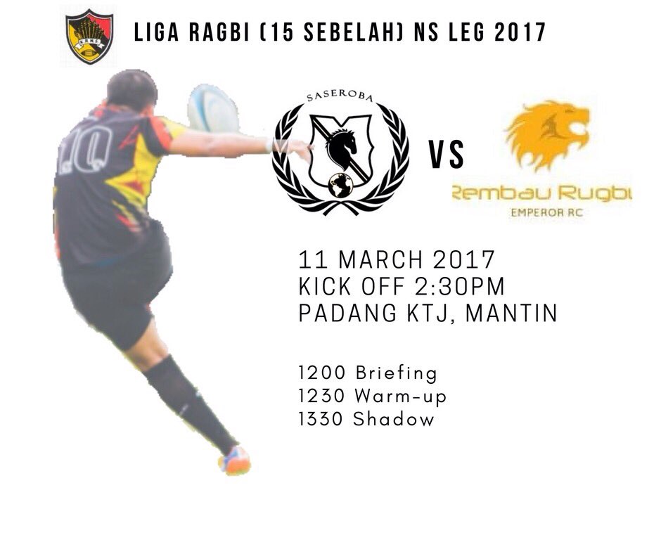 saseroba_rc's tweet photo. Next game 🏈 Siapa2 yg berkesempatan utk turun amatlah dialu2 kan . Jom ramai2
support player kita sabtu ni 👍🏻🏈🔥 #dhrc #saseroba https://t.co/IK981VGZTn