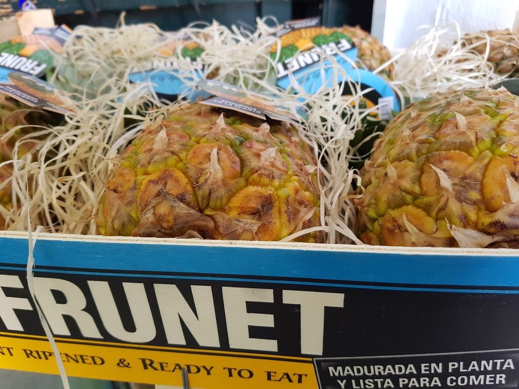 FrutasMora's tweet photo. ¡Cómo se nota el dulce olor de las #Piñas #Frunet !
Lo que nos indica que están en su punto para comer.
#FrutasMoraEspartinas #Sevilla https://t.co/IcKS5sa8xm
