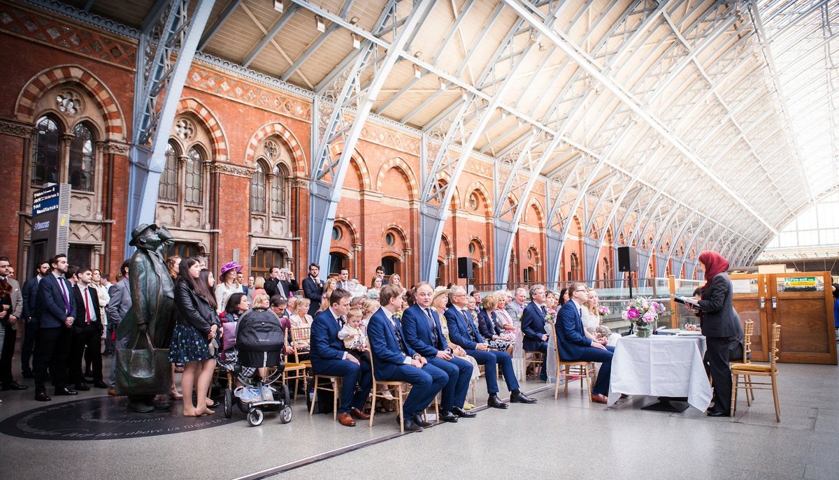 A unique #venue for an unforgettable day, London's <a href="/SearcyStPancras/">St Pancras Bar & Brasserie</a> is fully licensed to host #wedding ceremonies bit.ly/2lgXTLB