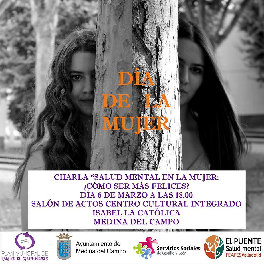 TPRueda's tweet photo. Esta tarde a las 18:00H se celebrará en Medina del Campo @AyuntamientoMDC  la charla "salud mental en la mujer ¿cómo ser más felices?" https://t.co/gk06JHSuPz