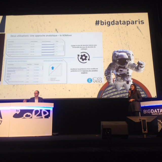 groupecovea's tweet photo. S.Ben Hassine au salon #BigDataParis :"Le #XDStore simplifie l'accès à l' #OpenData pr ts les #DataScientists"#RetourExperience #DataScience https://t.co/5DlUTH7mx9