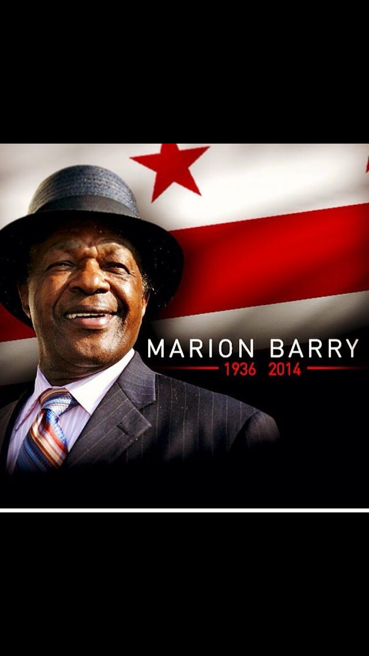 Happy Birthday to the Honorable Marion Barry! Rest well sir. 