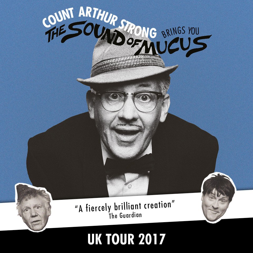Whitbypavilion's tweet photo. We have just received the last 7 tickets for Count Arthur Strong back from Ticketmaster! Get them while you can! https://t.co/VGDWMtJE40 https://t.co/lhWp15pqya