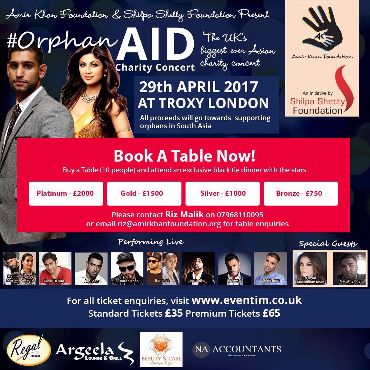 Please donate generously it's a good cause! #OrphanAid see you all in London. <a href="/amirkingkhan/">Amir Khan</a>