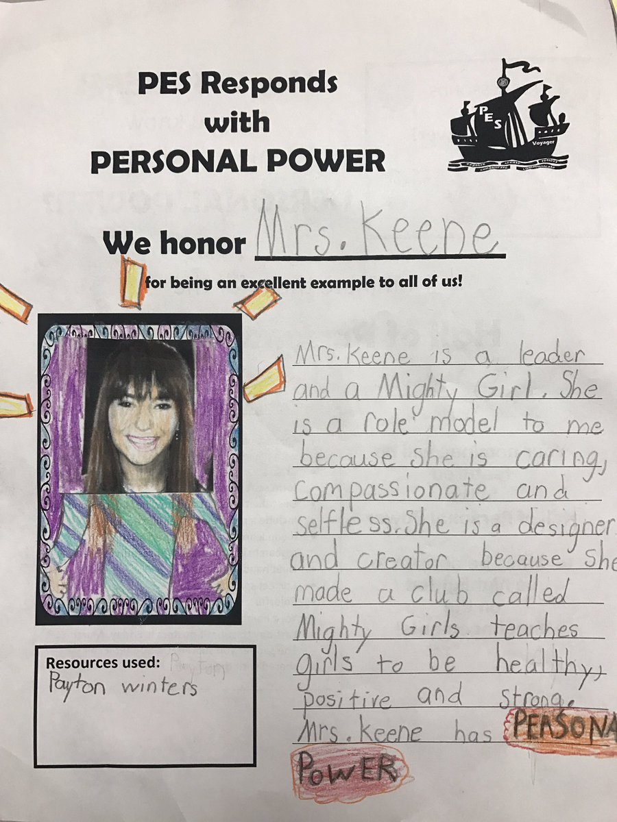 KeeneOnEd's tweet photo. So #flattered that Payton nominated me for the #HallofPersonalPower! Have I mentioned lately how amazing #pesmightygirls R? #perryinspired https://t.co/wrYs295fvR