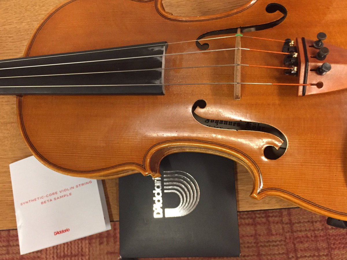 WAHSOrchestras's tweet photo. @DAddarioOrch thanks for the free beta Strings at #asta2017. I put them on a school violin and noticed an instant difference from Pro'Arte https://t.co/DAt34Jo3Y2