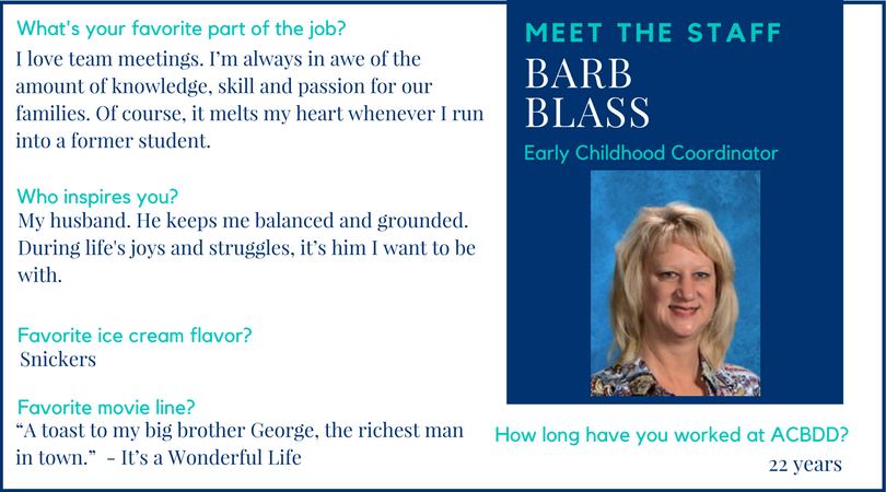 This is Barb Blass, who loves Snickers ice cream and her husband! #MeetTheStaff