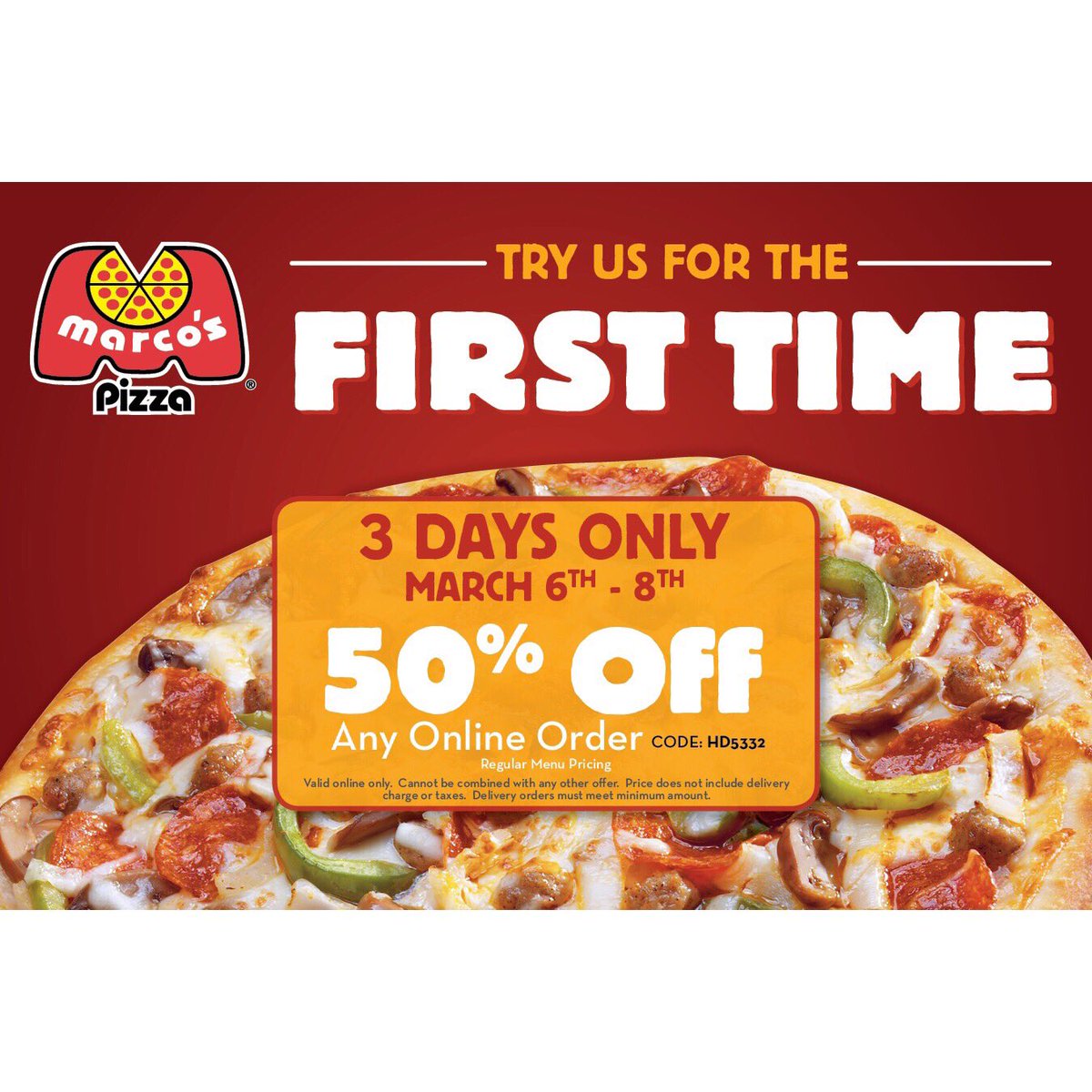 Marcospizzacsra's tweet photo. We have a special treat this week!! 3 Days Only! You don't want to miss out! #marcospizza #special #weekday #lunch #dinner https://t.co/zNmMwsjt1b