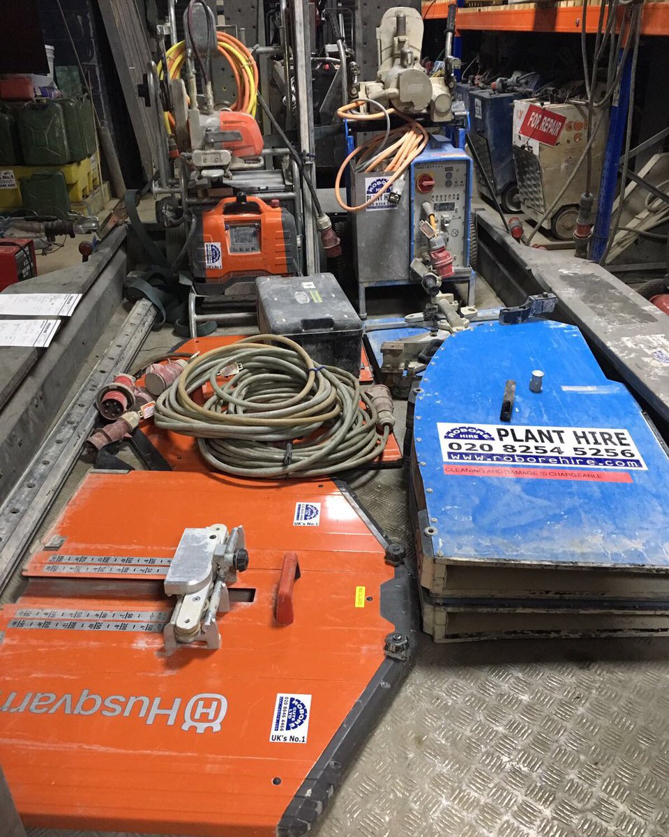 RoboreHire's tweet photo. 2 x Hi-frequency #TrackSaws loaded up & ready for delivery in the morning - @HusqvarnaUSA WS220 & @Tyrolit Hydrostress WSE1217 ππ¨π¨π¨ https://t.co/S8MRpf41sN