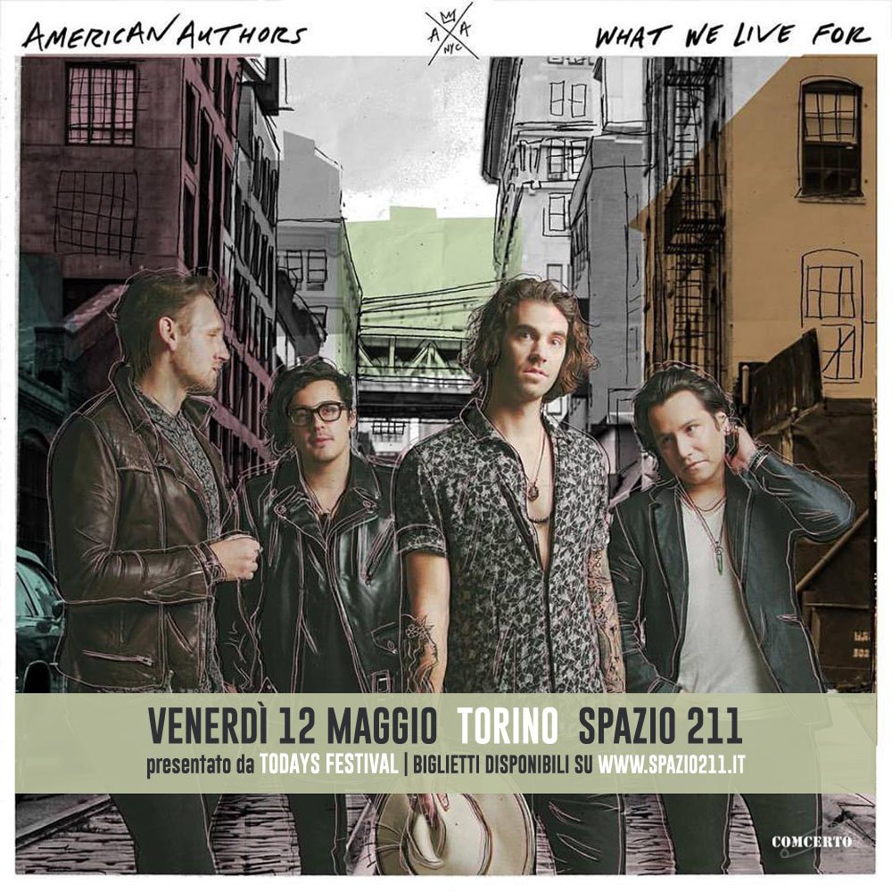 COMCERTO's tweet image. Gli @aauthorsmusic arrivano in Italia per un'UNICATA DATA: VEN 12/05 TORINO @sPAZIO211 presentato da @TODAYSfestival