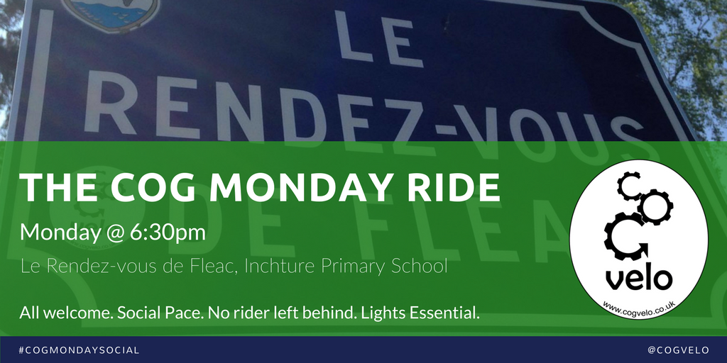 COGVelo's tweet image. The COG Monday Social ride returns! An easy sociable ride for all. Lights still required. See members group for more #cogmondaysocial