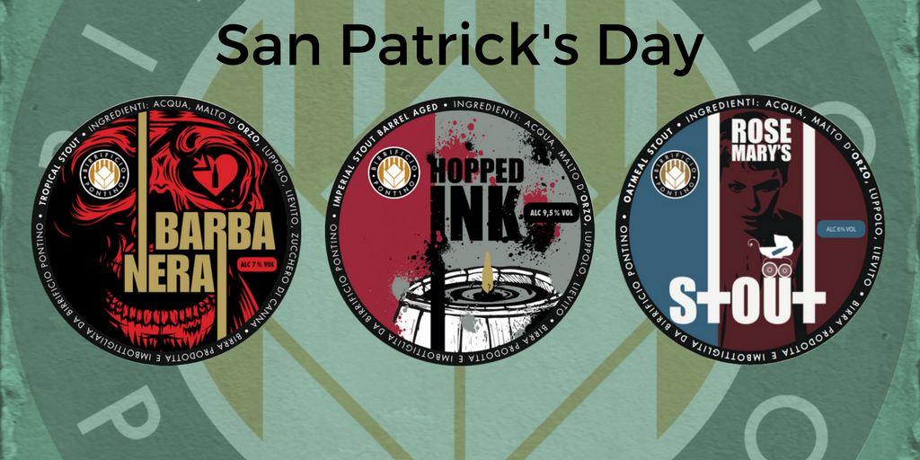 PontinoBrewery's tweet photo. #17marzo #saintpatricksday. Dal Pontino tre #stout per brindare al trifoglio verde. #Barbanera #HoppedInk #Rosemary
https://t.co/tK4x8MZnDZ https://t.co/eLpBsHjgt4