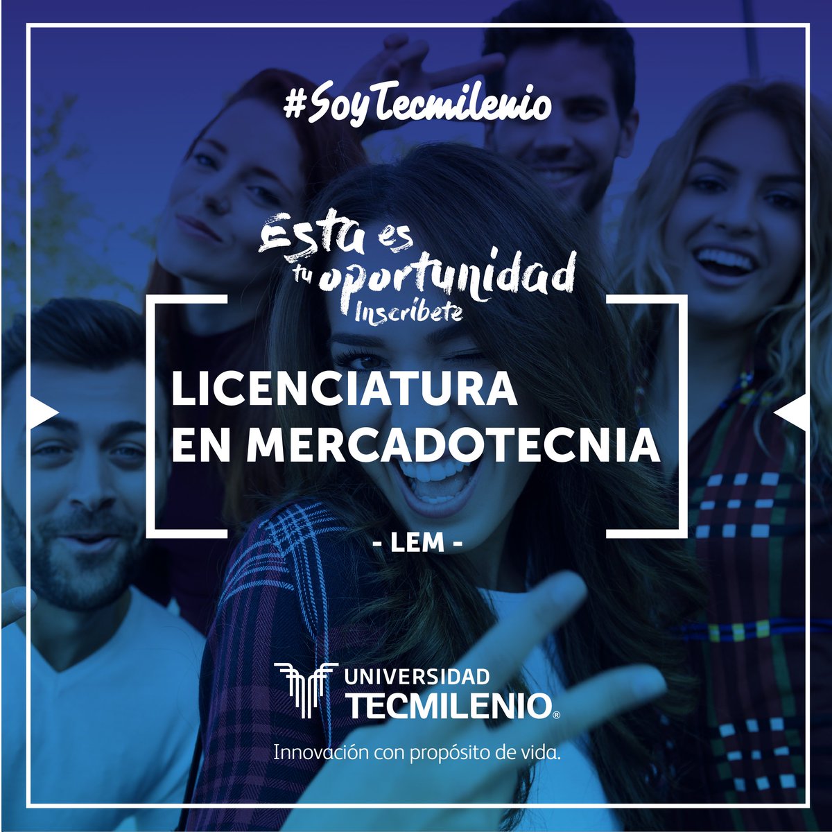 Esta es tu oportunidad / Inscríbete / LEM / Tecmilenio Cancún #Cancun #SoyTecmilenio #Estudiantes