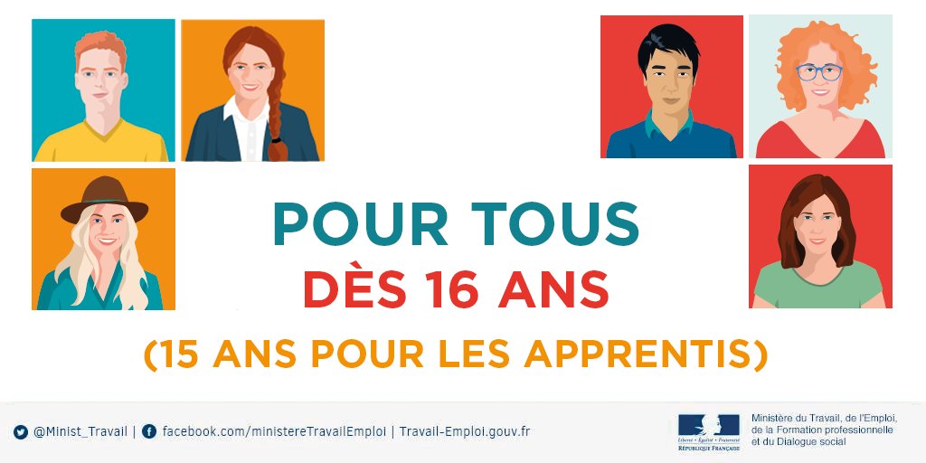 Travail_Gouv's tweet photo. Le #CPA est un droit universel, il s'adresse à tous dès 16 ans (15 ans pour les apprentis). Ouvrez votre compte https://t.co/IWKU7T9JF8 https://t.co/9DrrMADPIk