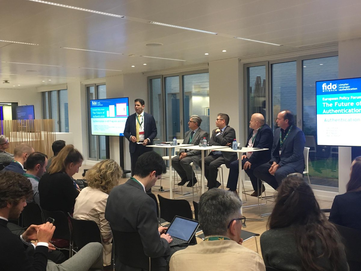 FIDOAlliance's tweet photo. #Authentication in eID and eIDAS Panel at the #FIDOseminar https://t.co/9DK7hO84si