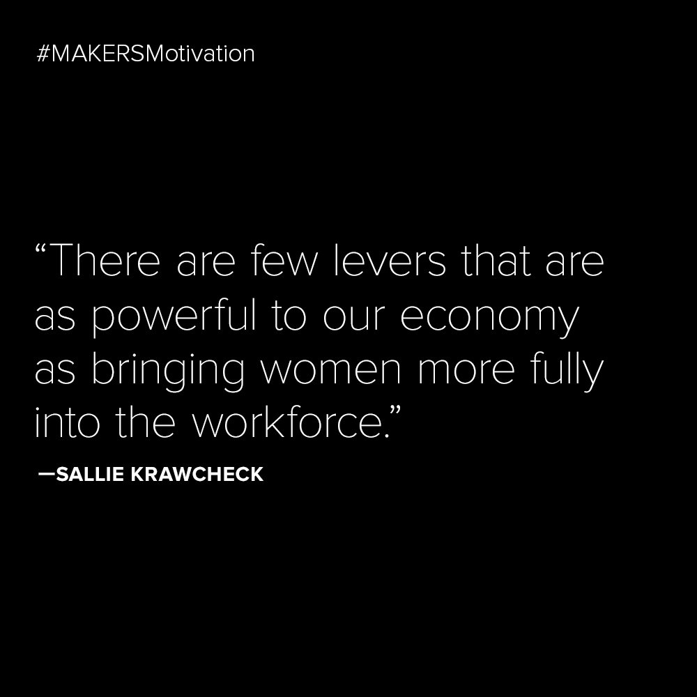 MAKERSwomen's tweet photo. Let the most powerful woman on Wall Street, MAKER @SallieKrawcheck, inspire you to #BEBOLD today: https://t.co/kL2Hv3DTvR #MAKERSMotivation https://t.co/NZmfIS7Yfd