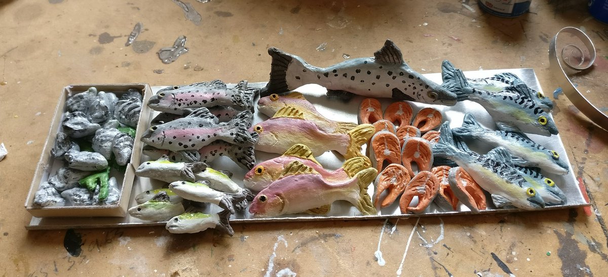 KateLulham's tweet photo. Part of a fishmongers stall. Work in progress. https://t.co/m2SQ5f720w
@etsy #fish #fishmonger #fishandchips #sculpture #art https://t.co/Hz2N1jgRZd