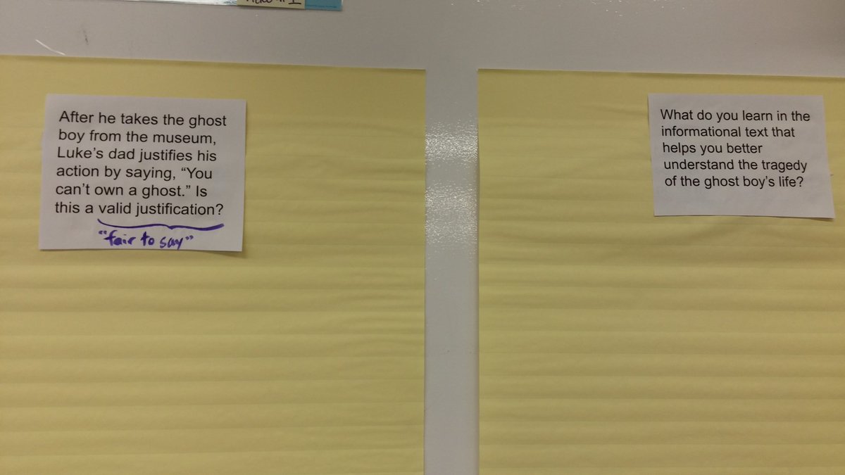FDStahl's tweet image. Great way 2 start a Monday...with a ghost story &amp;amp; some critical thinking! Bring on the Post-its! #section73 #TheGhostBoy #Scope @_KELewis