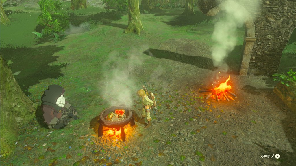 ゼルダの伝説botw 料理が楽し過ぎてゲーム進まないし もうハイラルで狩りして料理して暮らしたい Togetter